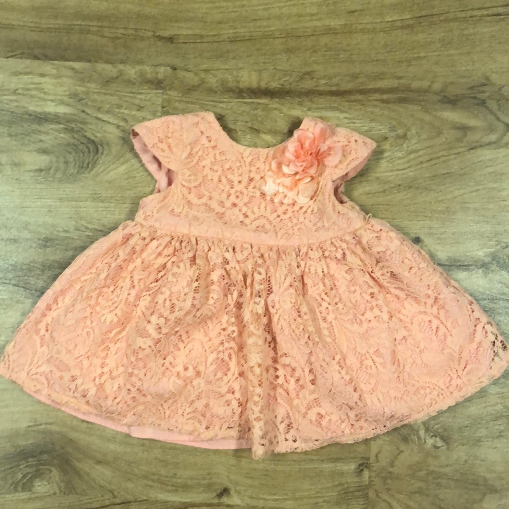 Lace peach Dress